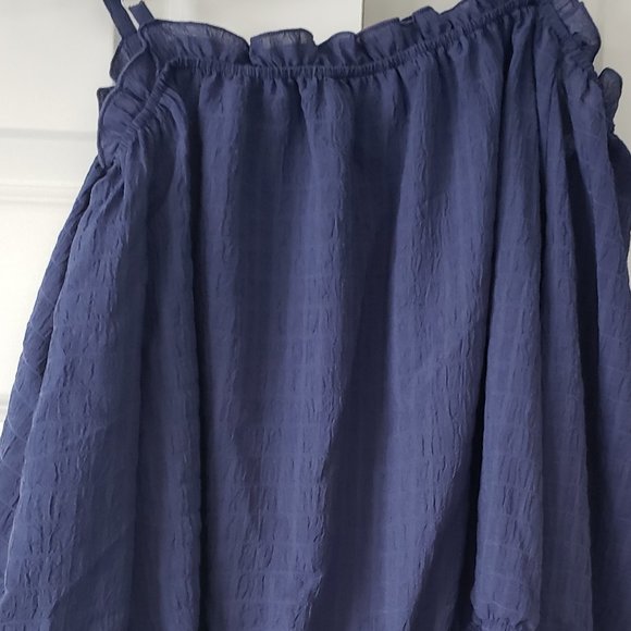 NWT: BCX Off the Shoulder Denim Blue Top - Picture 2 of 6